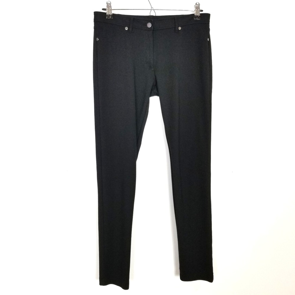 J.McLaughlin Skinny Pants Sz 6 Black‎ Terry Rayon Stretchy Casual Party